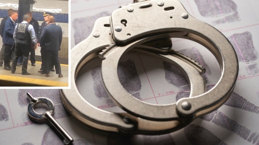 A South Ozone Park man has been charged with manslaughter after a straphanger he was fighting with fell onto the tracks and was fatally struck by a train at the 74th Street/Roosevelt Avenue subway station Monday (Photos: NYPD and Unsplash)