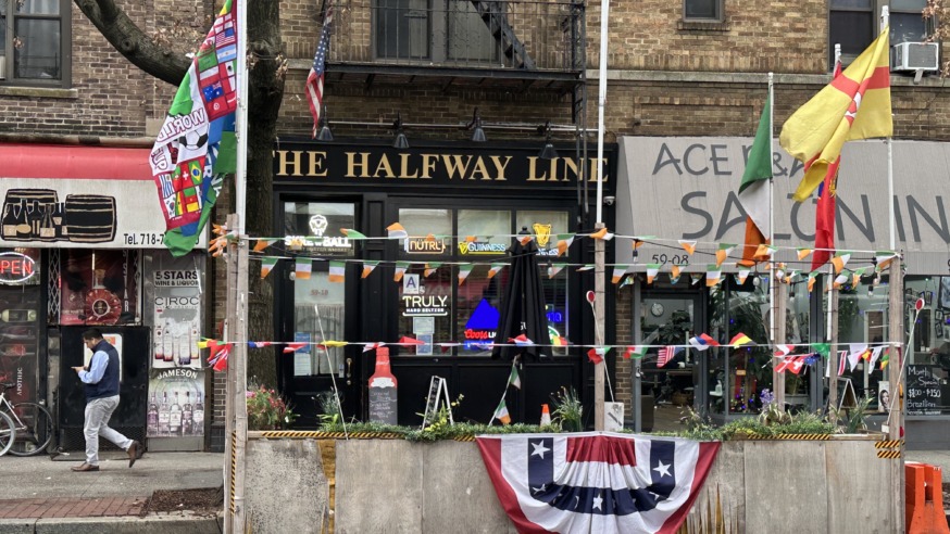 The Halfway Line (Photo by Michael Dorgan, Queens Post)