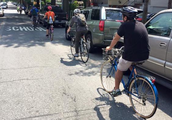 Members of Queens Bike Initiative
