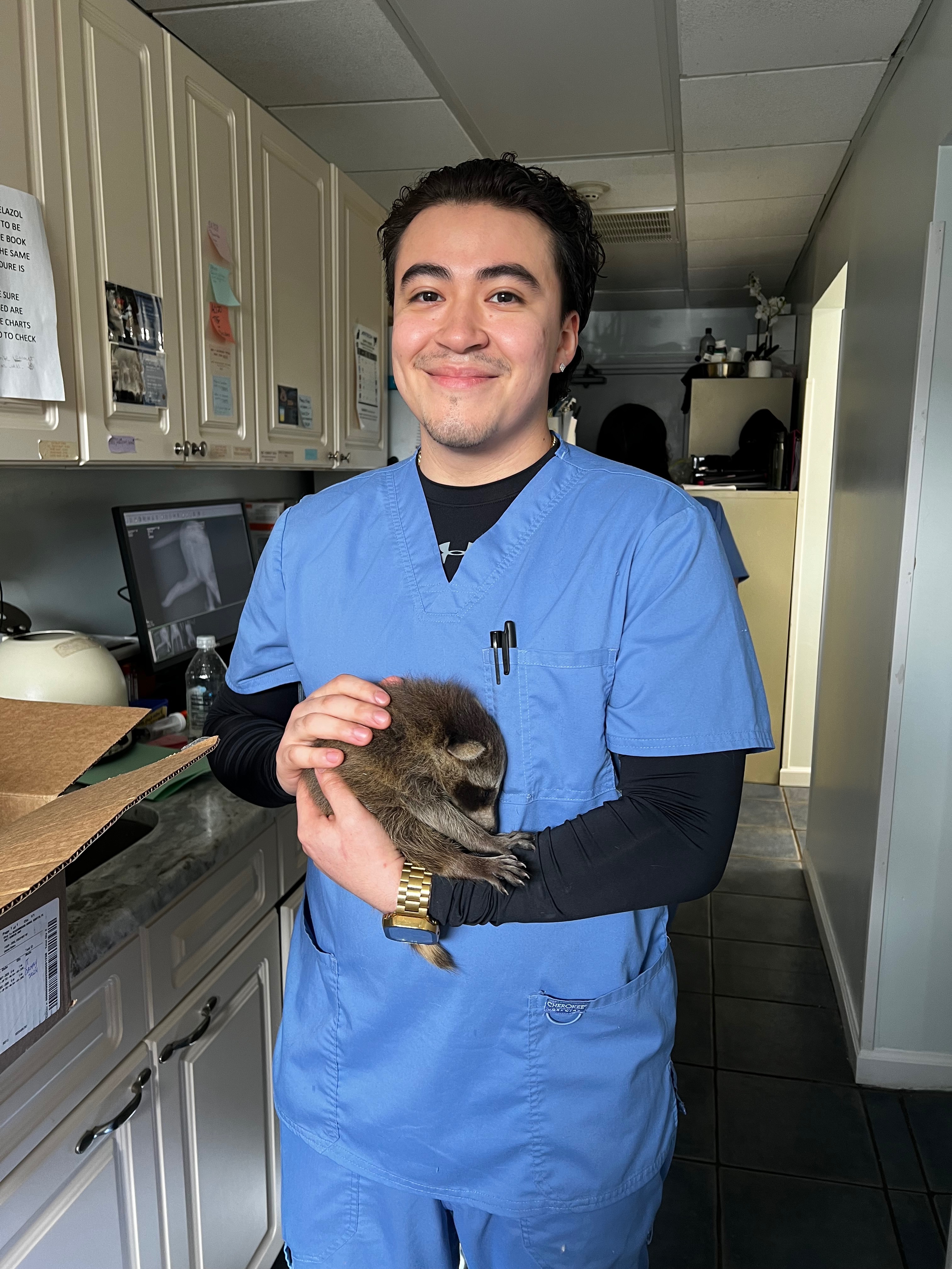Kevin Mares was in the veterinary technology program at LaGuardia Community College.