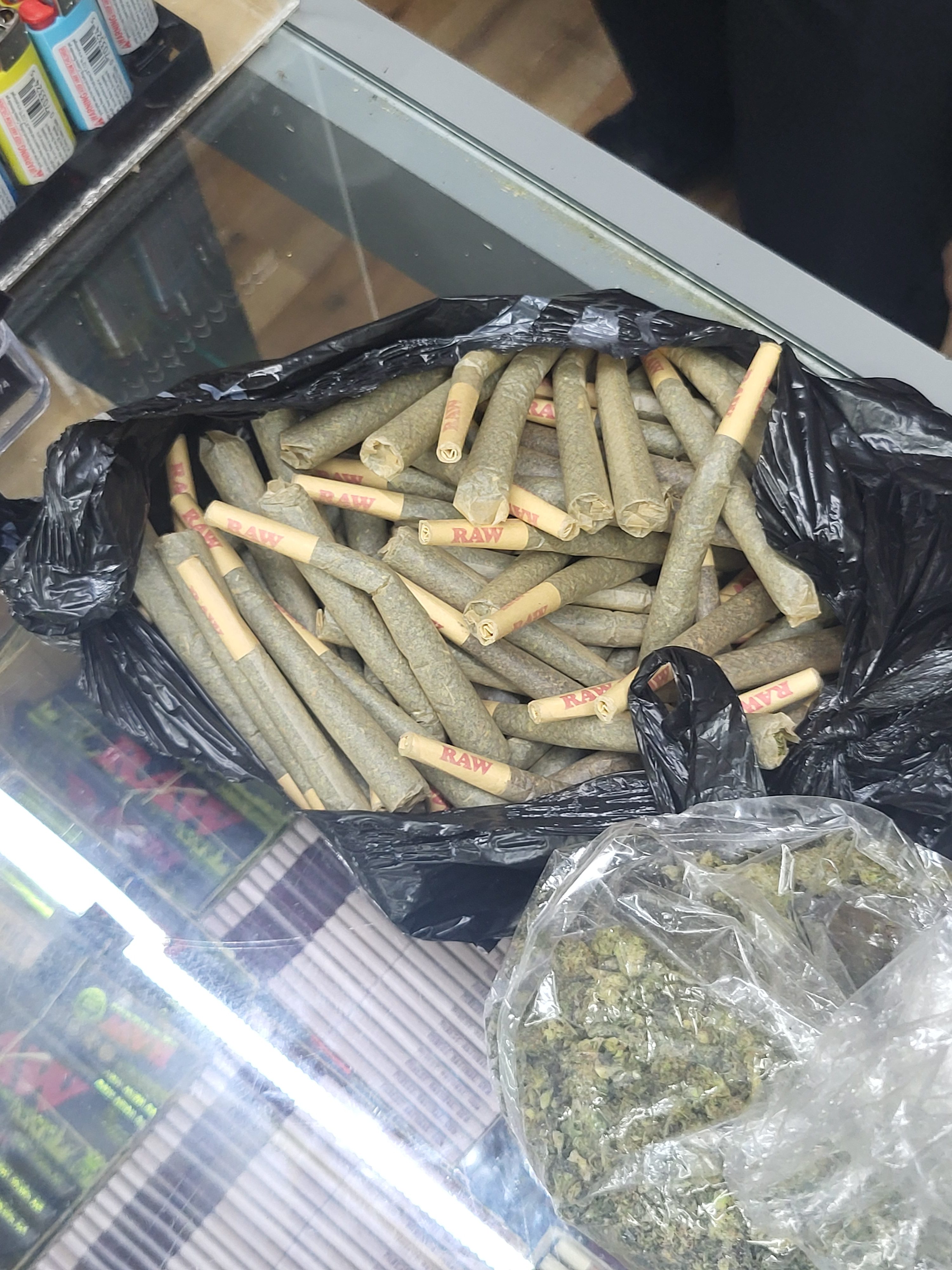 Hundreds of pounds of illicit cannabis and tobacco products were seized during Operation Weed Whacker.