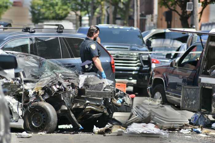 Three men were killed in a horrific chain-reaction crash involving several vehicles in Astoria on Tuesday, Aug. 12.