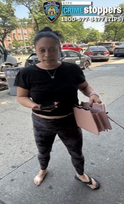 Cops are looking for the suspect who was allegedly shoplifting at a Kew Gardens 99 cents store when she was caught in the act and attacked the woman who saw her stealing merchandise.