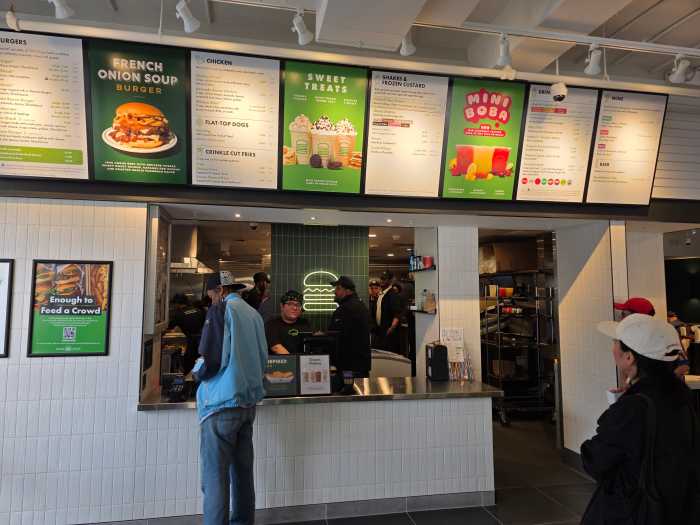 Customers at Shake Shack's new Sunnyside location. Photo: Shane O'Brien.