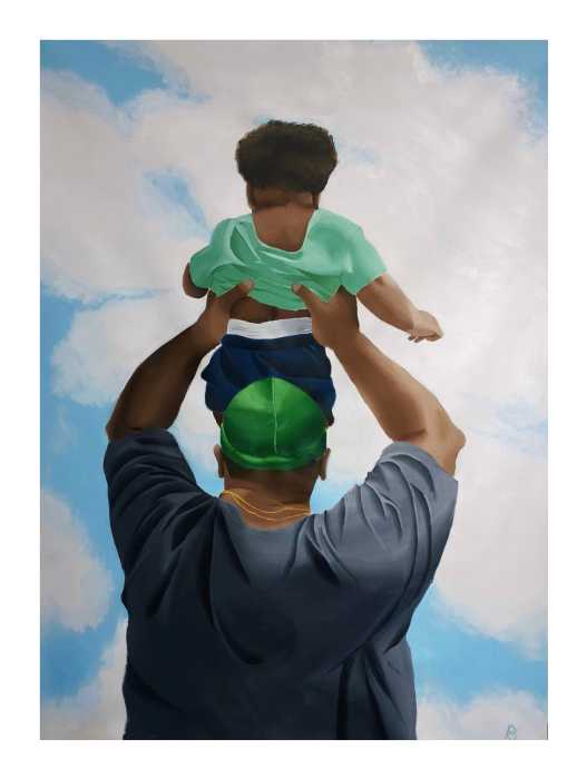 Artwork by Barrington Brissett that will feature at Marissa Lowe's "Uplifted" exhibition. Photo courtesy of Marissa Lowe.