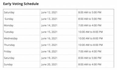 EarlyVotingScheduled