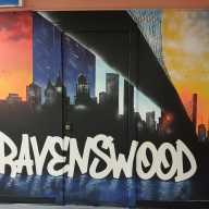 Murals unveiled at the Ravenswood Senior Center as part of a collaborative project between local seniors, Woken Arts and the Public Housing Community Fund. Photo: Heller.