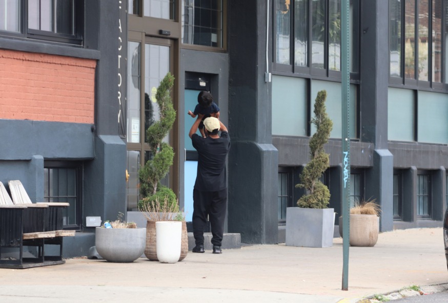 A Long Island City Hotel called The Paper Factory has been converted into a shelter to house economic migrants (Photo by Michael Dorgan)