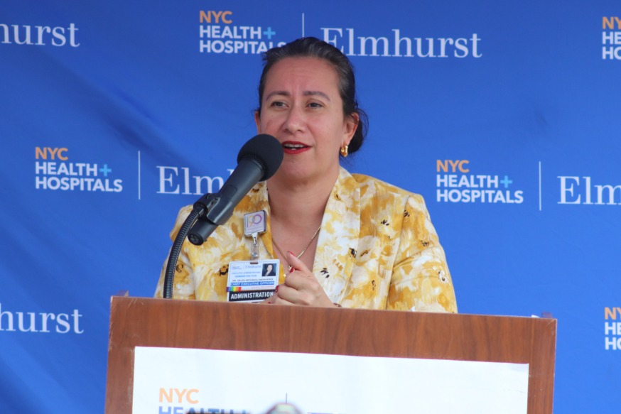 Donovan Richards Elmhurst Hospital (Photo by Michael Dorgan)