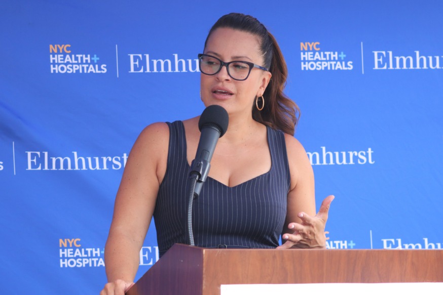 Donovan Richards Elmhurst Hospital (Photo by Michael Dorgan)