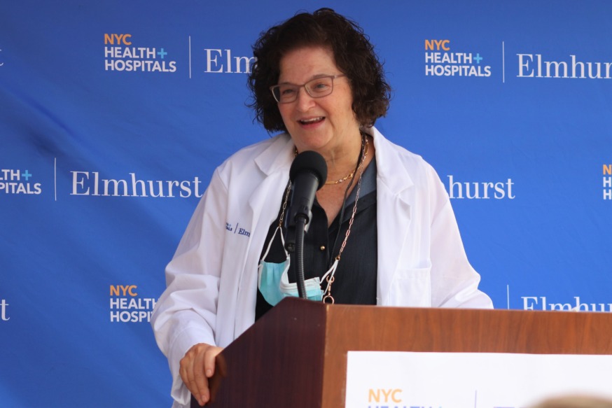 Donovan Richards Elmhurst Hospital (Photo by Michael Dorgan)