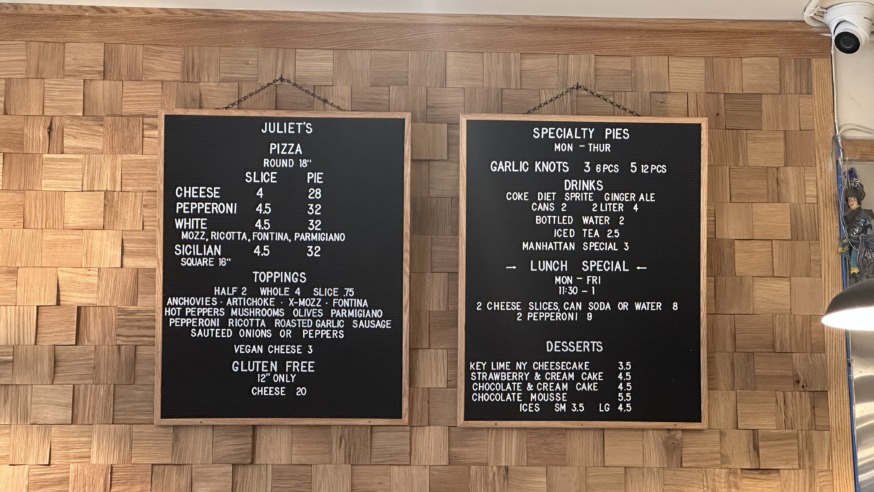 Juliet's pizzeria in Long Island City, Queens (Photo by Michael Dorgan)