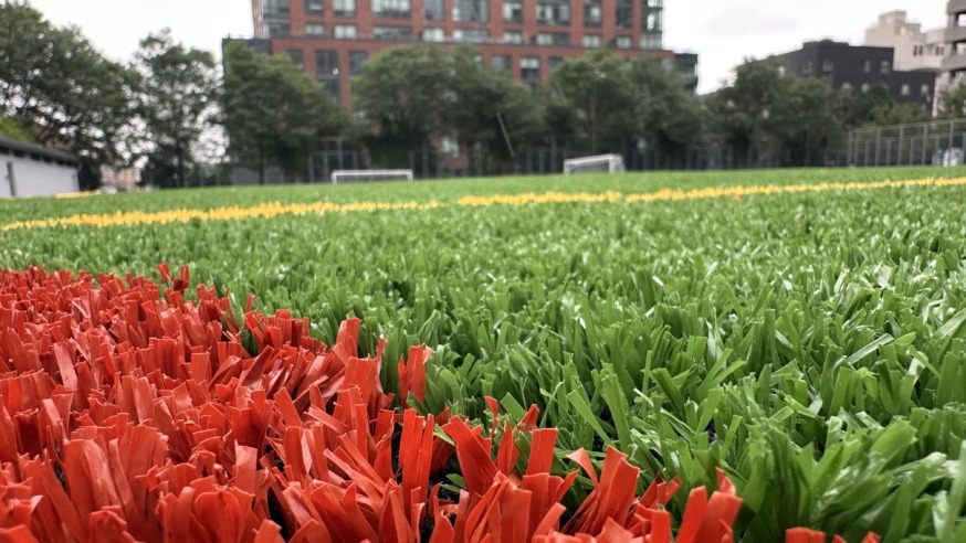 Gantry Plaza State Park Sports Field (Photo Michael Dorgan, Queens Post)