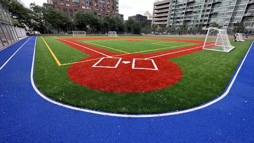 Gantry Plaza State Park Sports Field (Photo Michael Dorgan, Queens Post)