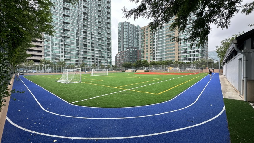 Gantry Plaza State Park Sports Field (Photo Michael Dorgan, Queens Post)