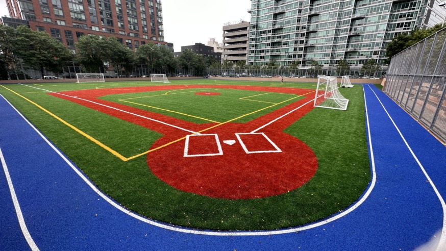 Gantry Plaza State Park Sports Field (Photo Michael Dorgan, Queens Post)