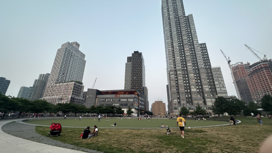 Hunters Point waterfront (Photo by Michael Dorgan)