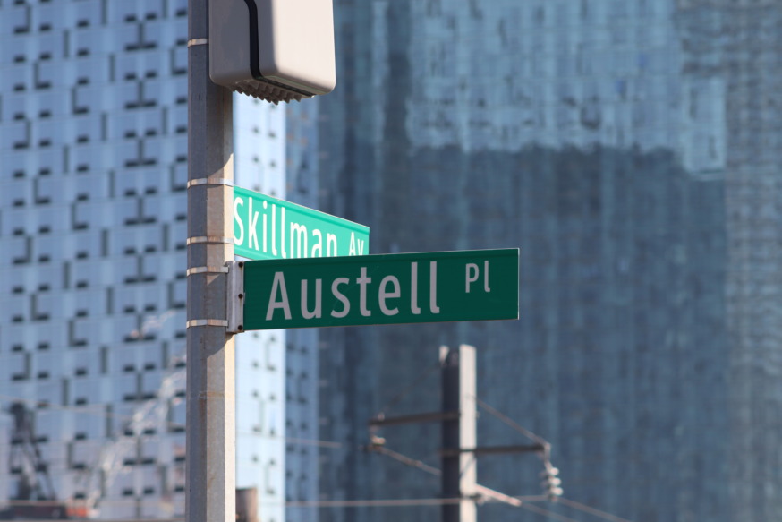 Economic Migrant shelter at 47-11 Austell Place in the Long Island City section of Queens (Photo by Michael Dorgan)