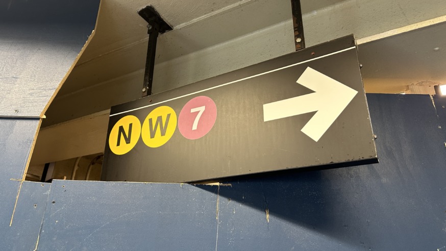 The project at the Queensboro Plaza subway station includes installing two elevators at the southern entrance of the station to make the station fully accessible. (Photo by Michael Dorgan)