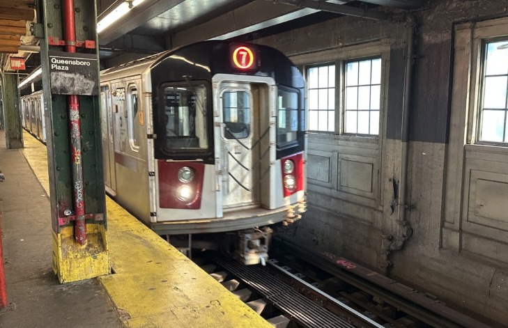 The project at the Queensboro Plaza subway station includes installing two elevators at the southern entrance of the station to make the station fully accessible. (Photo by Michael Dorgan)