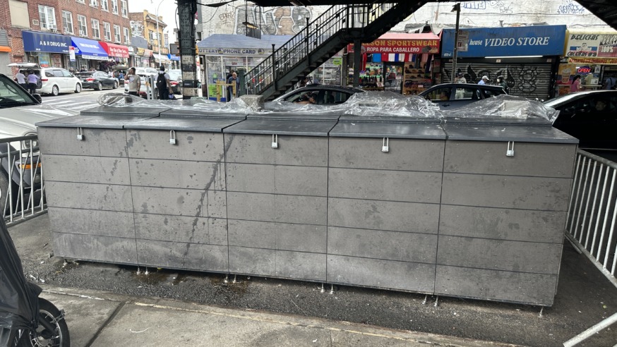 CITIBIN Rodent-proof garbage enclosure for trash and recycling cans (Photo by Michael Dorgan)