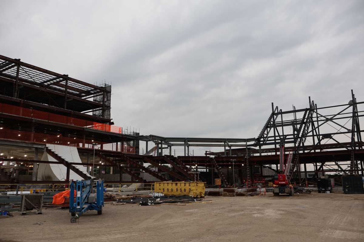 NYCFC's new home at Willets Point is developing rapidly and remains on schedule to be completed by the start of the 2027 MLS season. Photo: Dylan Christie.