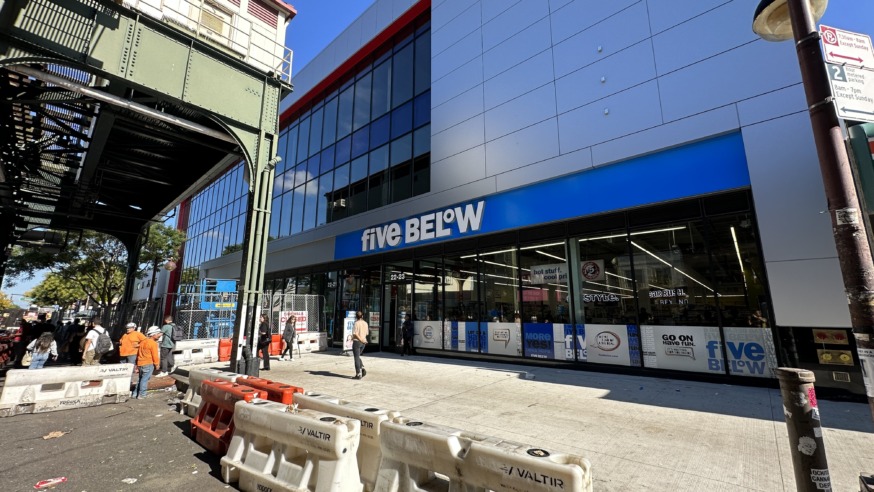 Five Below store, located at 22-13 31st St. in the Ditmars section of Astoria (Photo by Michael Dorgan)