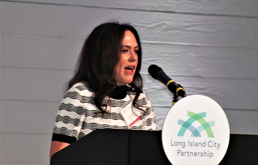 LIC Partnership President Laura Rothrock, LIC Partnership Breakfast (Photo by Michael Dorgan)
