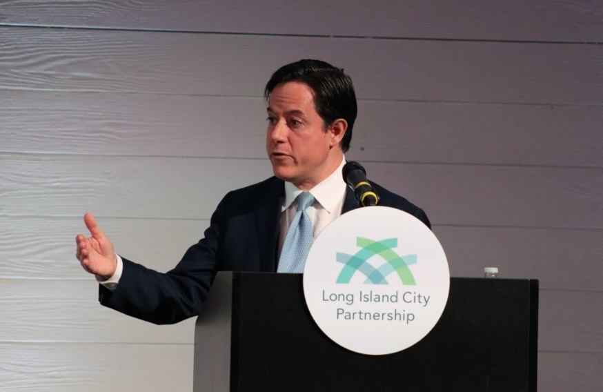 Dan Garodnick, Director NYC Department of City Planning and Chair, City Planning Commission LIC Partnership Breakfast (Photo by Michael Dorgan)