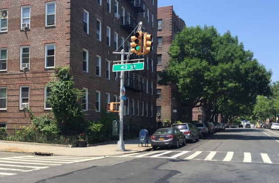 Callaghan's building where garbage can was placed