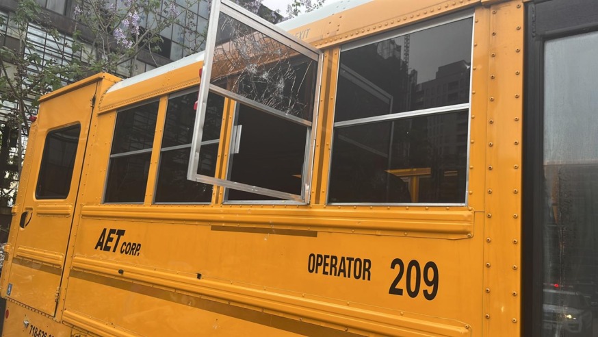 May 7 damage (Photo provided by Astoria Express Transit)