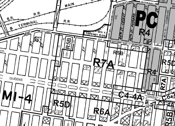 Parcel is now zoned R7A