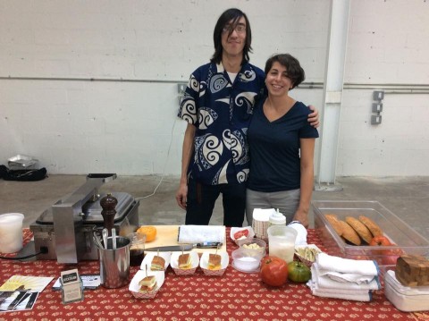 Queens Kickshaw Chef Kenji and Su Chef Justine Chirichella. 
