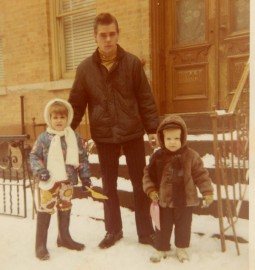 Jimmy Van Bramer (R) with his father and sister