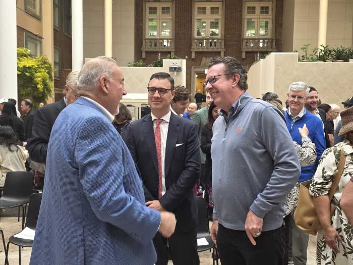 Grech and Sullivan react after Tuesday's vote. Photo: Shane O'Brien.