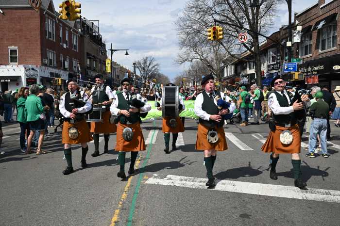Over 1,000 people line the streets of Bell Boulevard every year for the Bayside St. Patrick’s Day Parade.