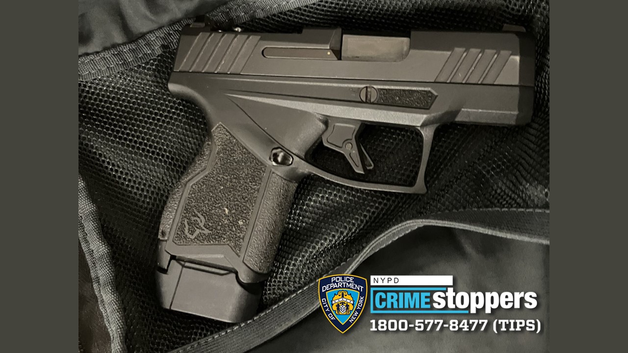 Police from the 111th Precinct in Bayside recovered this loaded 9mm firearm from the boy's backpack.