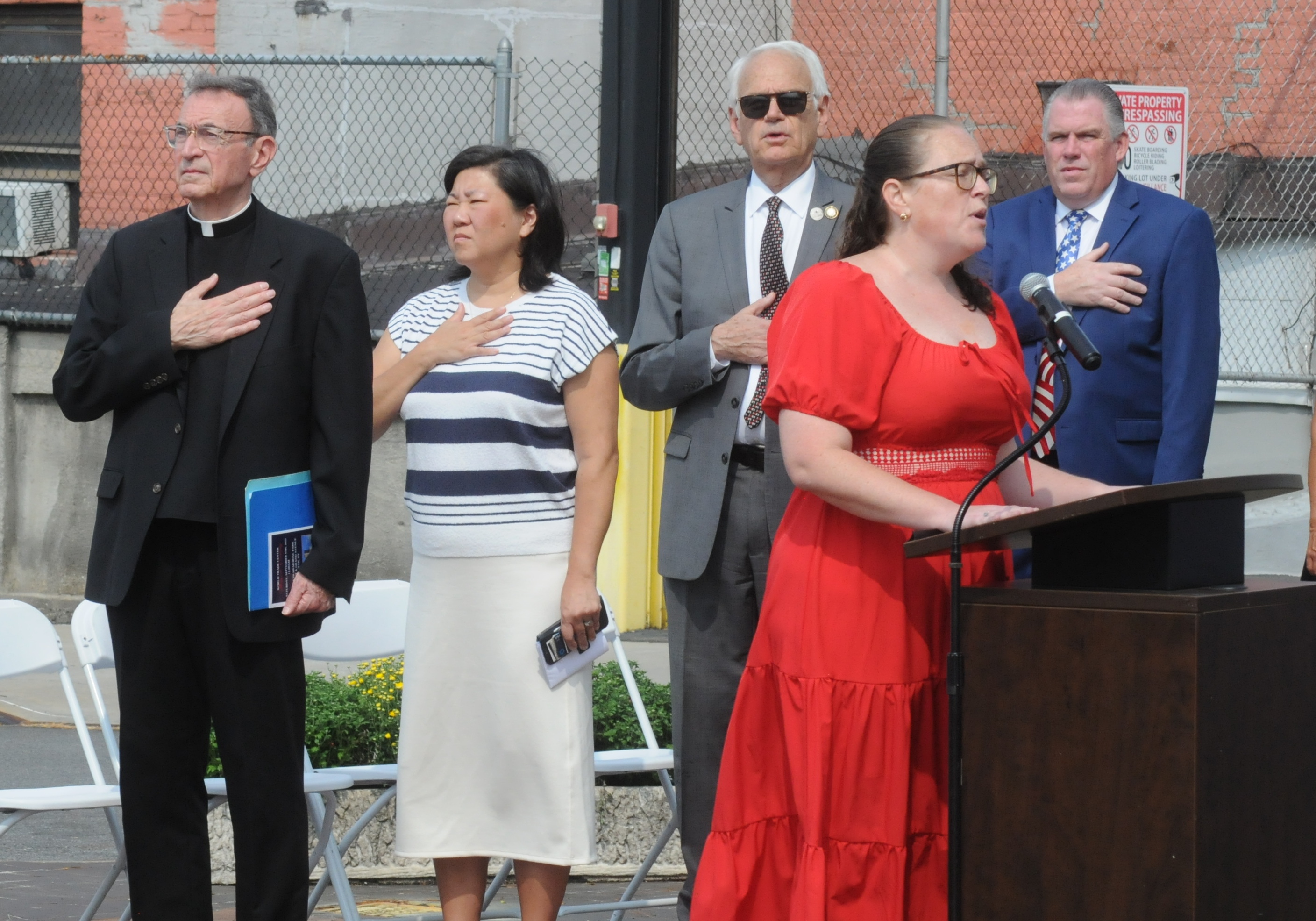 U.S. Rep. Grace Meng and Council Member Robert Holden attended the ceremony and delivered remarks.