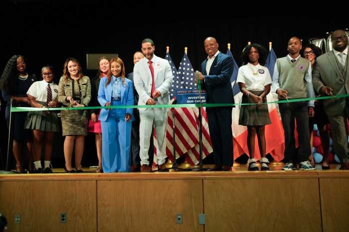 Mayor Eric Adams started the new school year on Sept. 4 at the new HBCU Early Prep High School in Jamaica, which opened its door for the first time to more than 100 ninth-graders.