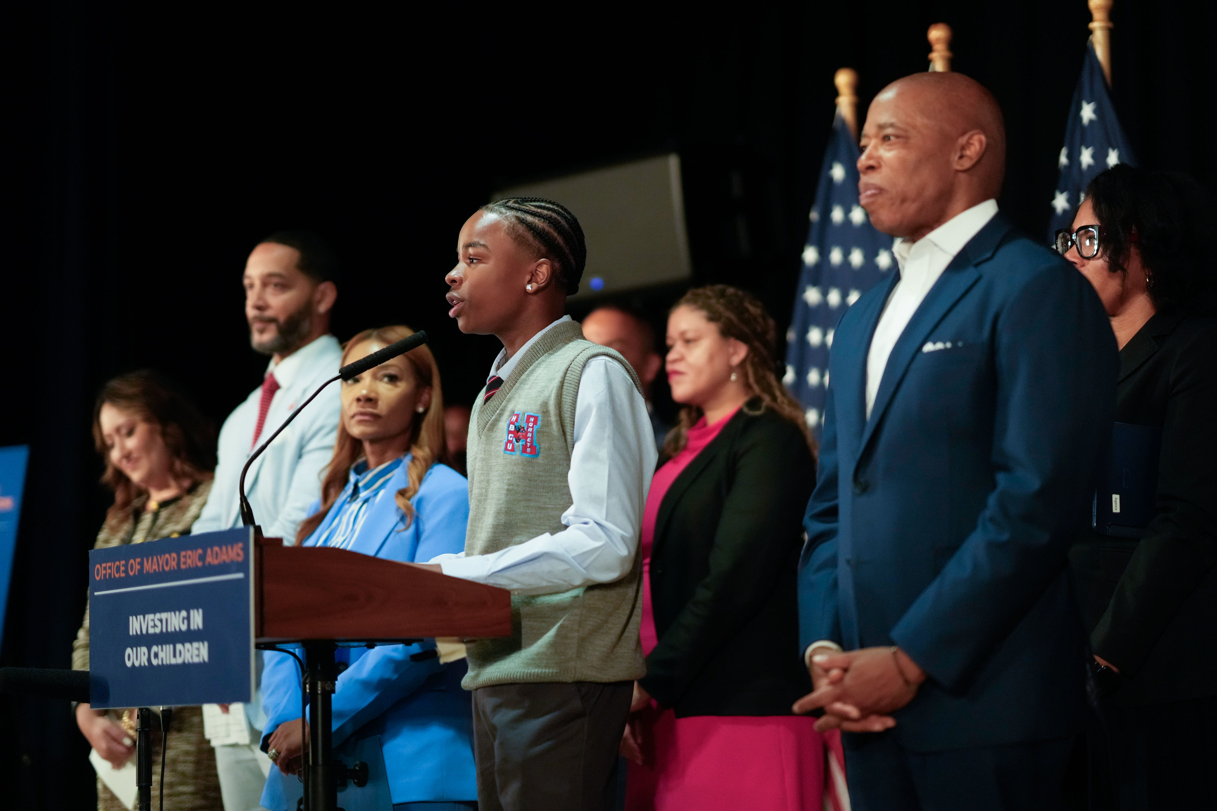 Mayor Eric Adams started the new school year on Sept. 4 at the new HBCU Early Prep High School in Jamaica, which opened its door for the first time to more than 100 ninth graders.