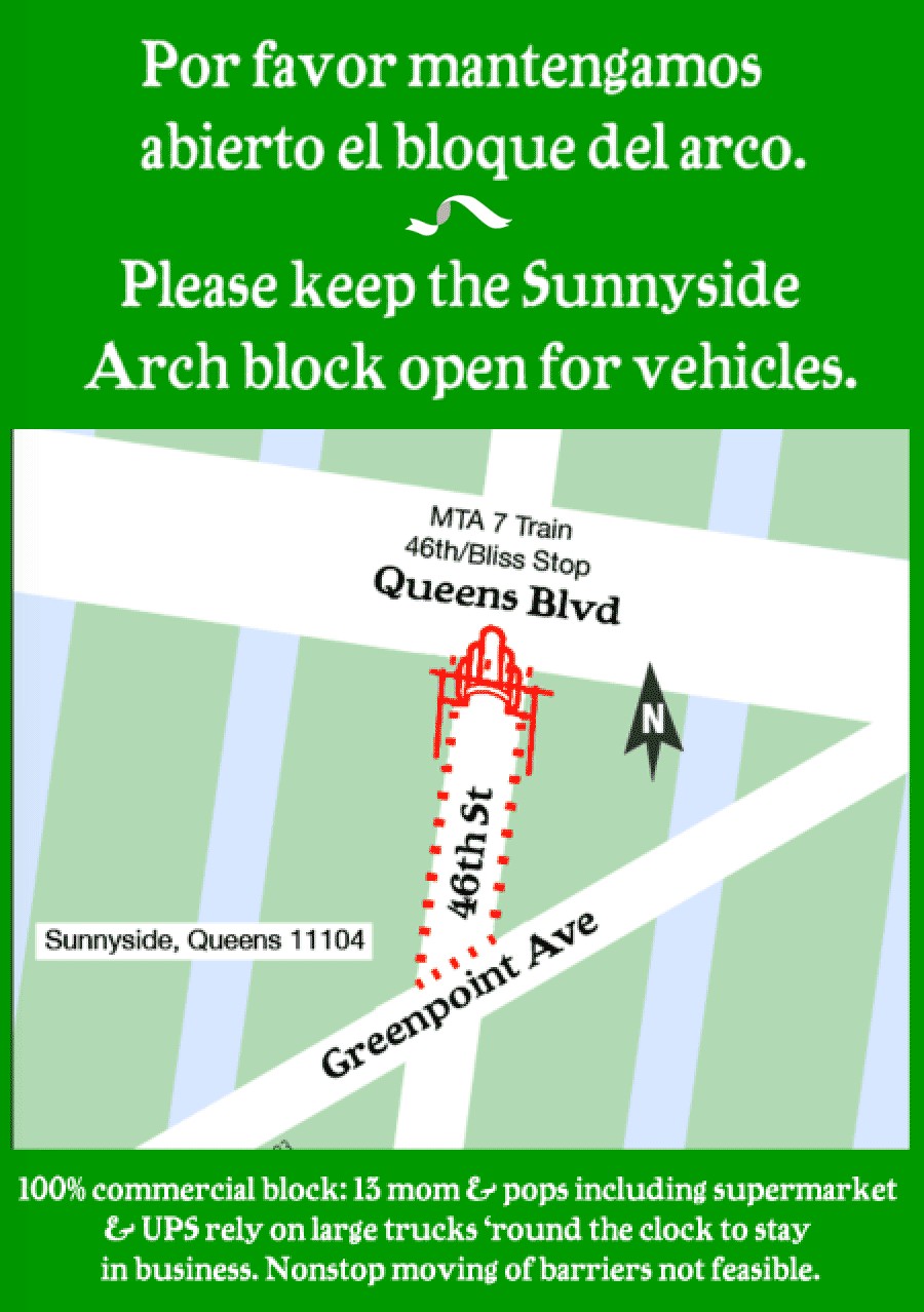 qsfasmflyerSMLR Sunnyside arch open street