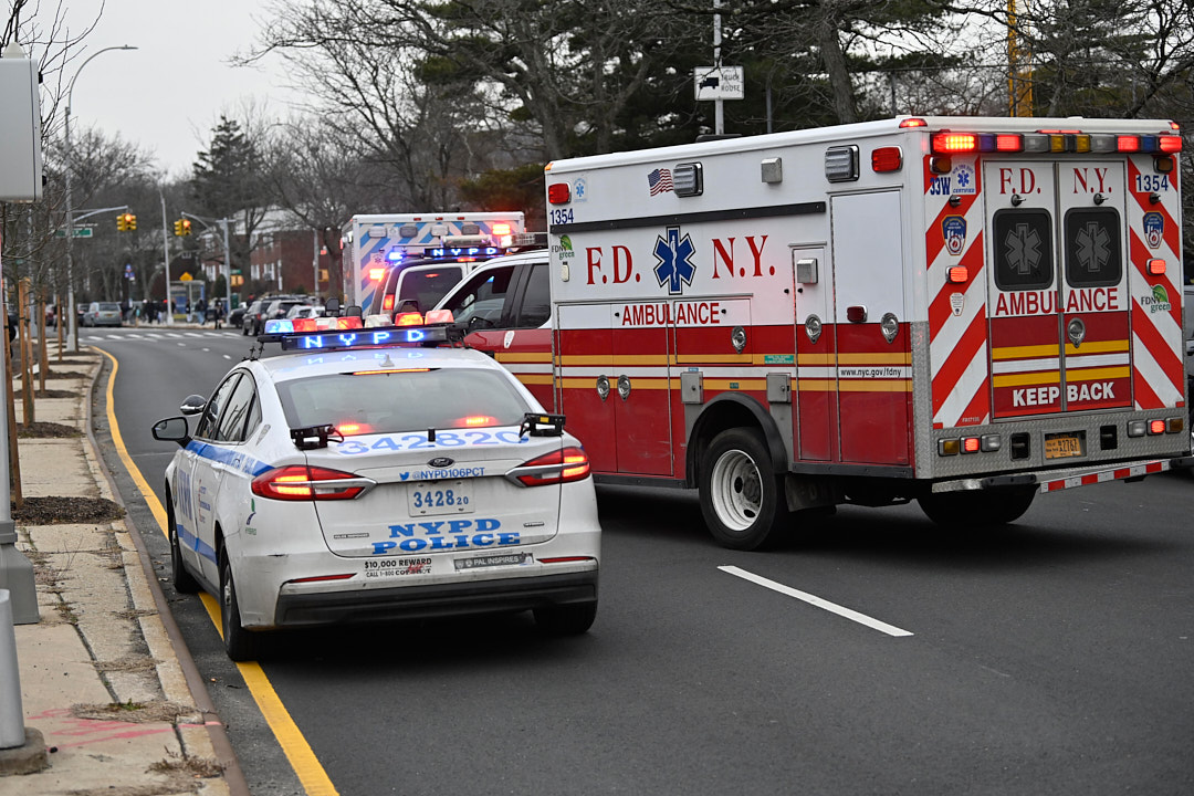 A St. Albans cyclist was struck and killed after allegedly riding through a red light in Cambria Heights, according to the NYPD.