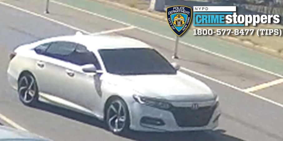 The white Honda Accord with Massachusetts plates was last seen driving southbound on Queens Boulevard toward Hillside Avenue. 