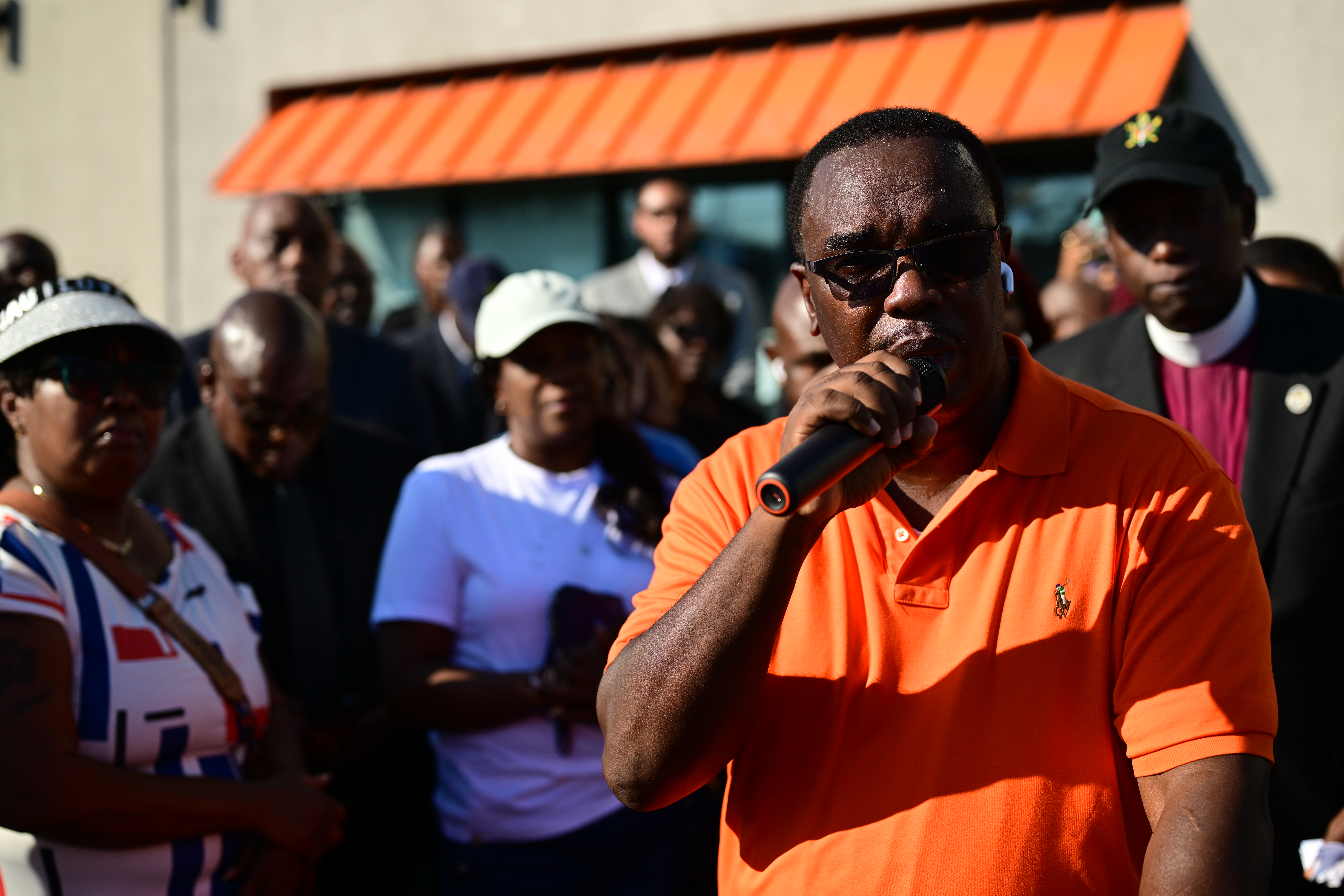 Sanjay Samuel's uncle, Elvin Griffith, spoke on behalf of the family and rejected the NYPD and media speculation that his nephew's murder was gang-related.