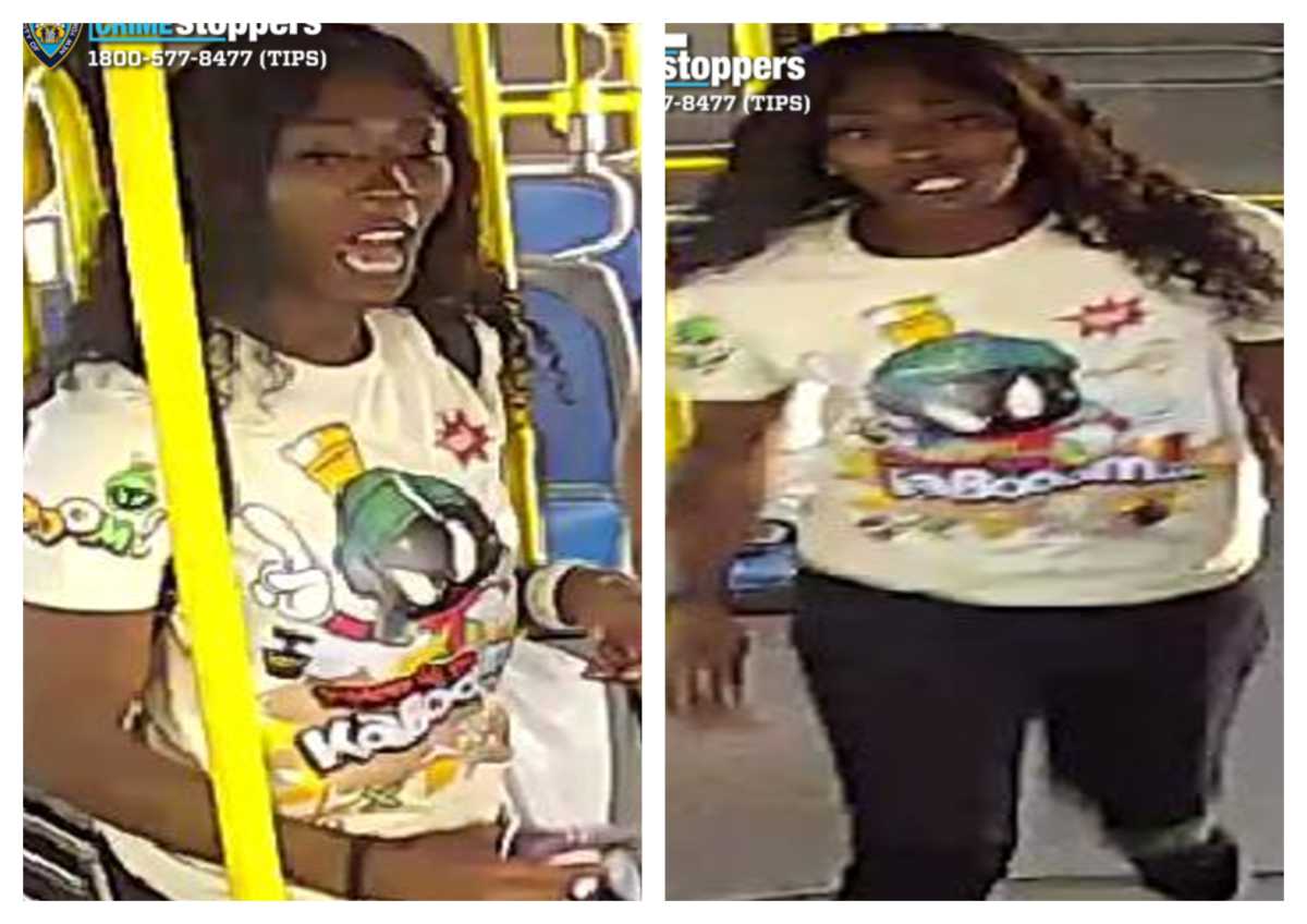 Cops are looking for this suspect, who allegedly slashed a 59-year-old woman she was arguing with while riding a Q44 MTA bus in Jamaica, earlier this month.