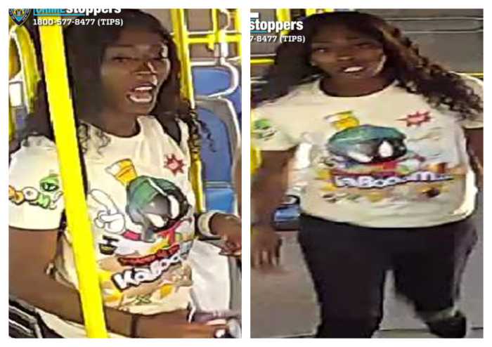 Cops are looking for this suspect, who allegedly slashed a 59-year-old woman she was arguing with while riding a Q44 MTA bus in Jamaica, earlier this month.