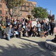 The "Rally for the Arts" took place on Oct. 22, one week before the City Council votes on the OneLIC Neighborhood Plan. Photo courtesy of Karesia Batan.