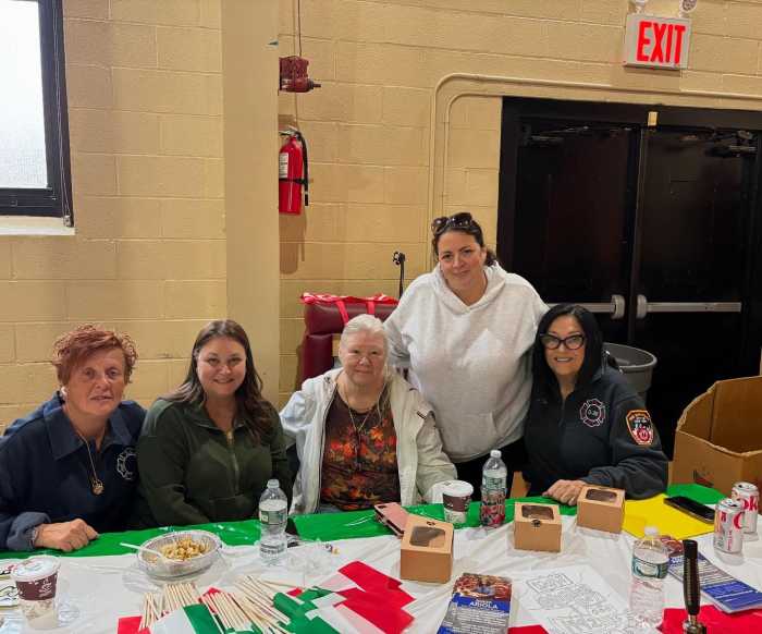 Ariola (right) at Sunday's festival. Image via Council Member Joann Ariola.