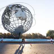 A number of poems have been installed around the Unisphere in Flushing Meadows Corona Park as part of the Alliance's new installation.