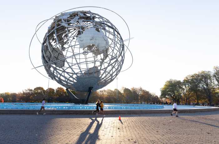 A number of poems have been installed around the Unisphere in Flushing Meadows Corona Park as part of the Alliance's new installation.